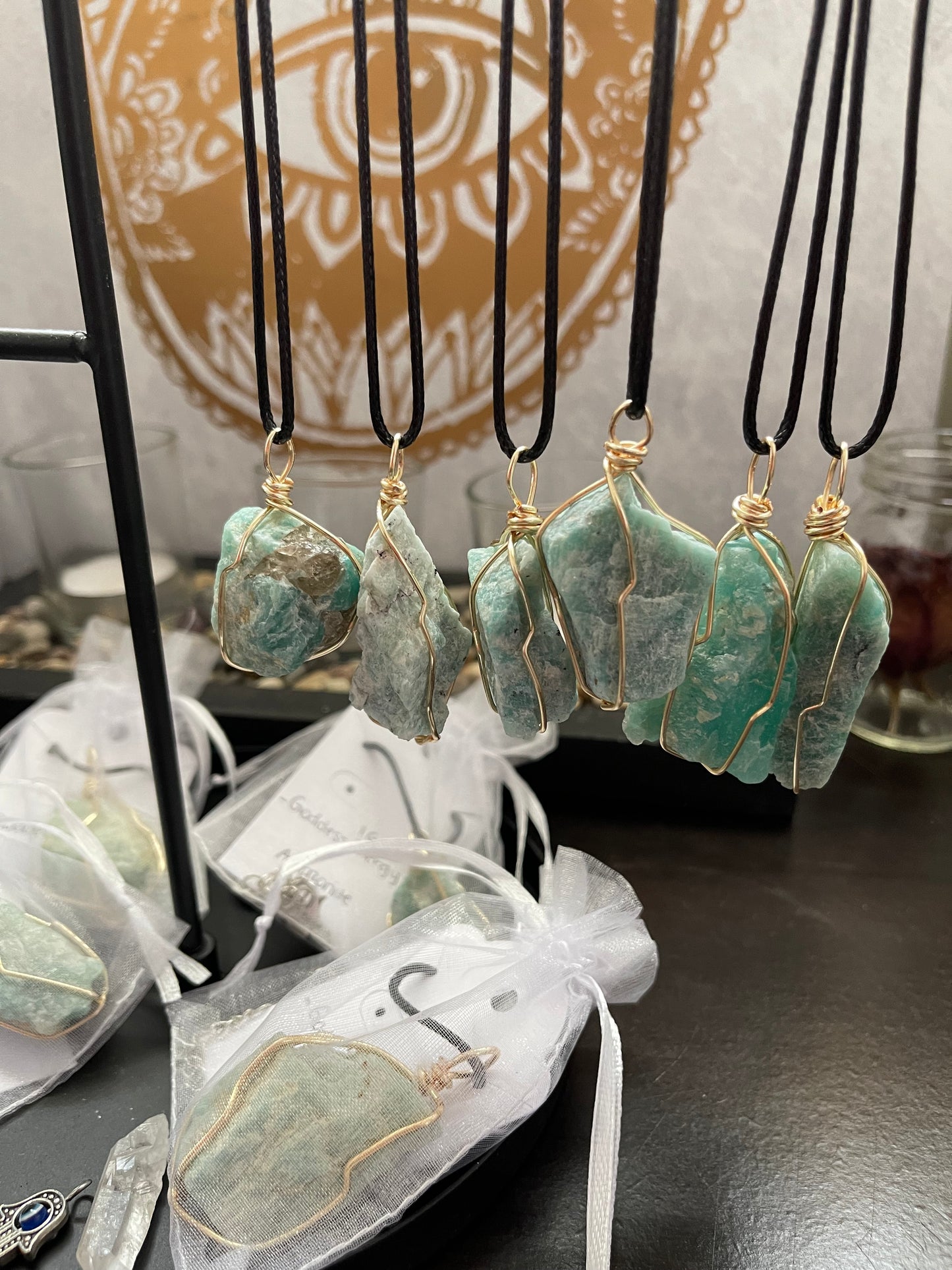Amazonite Crystal Necklace