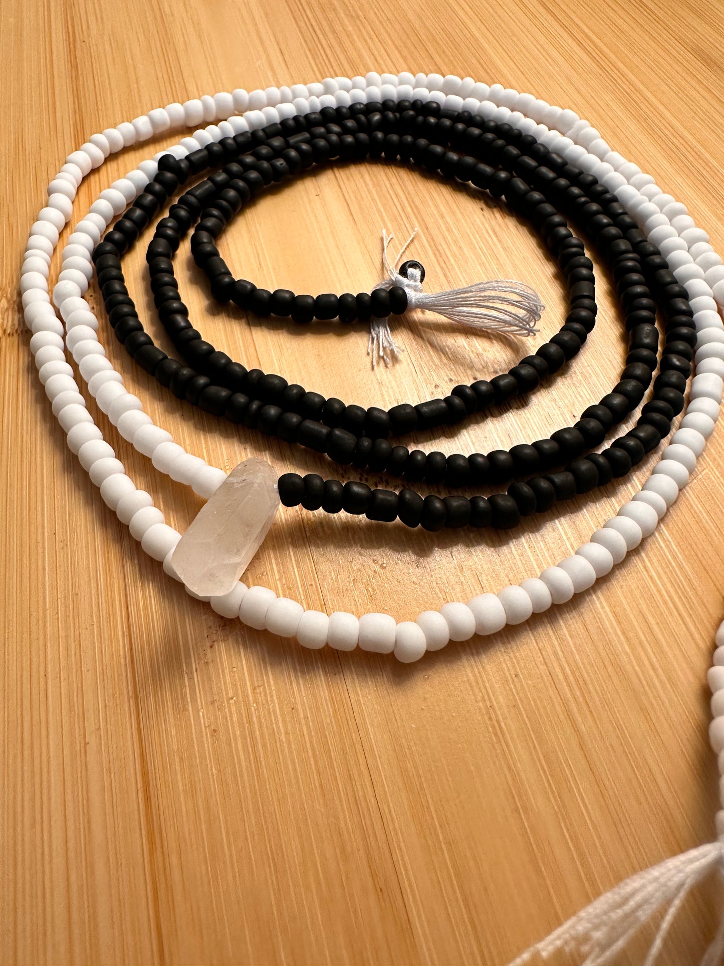 Yin and yang with Clear Quartz